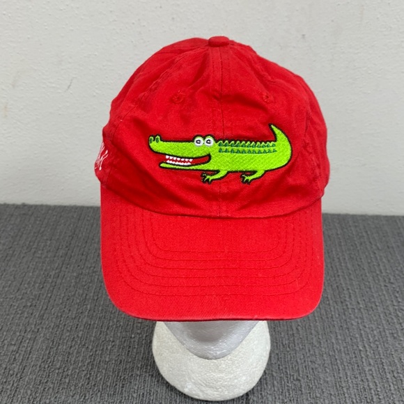 Punta Gorda FL Alligator Baseball Hat Kids Adjustable Red Strapback Cap - Picture 1 of 15